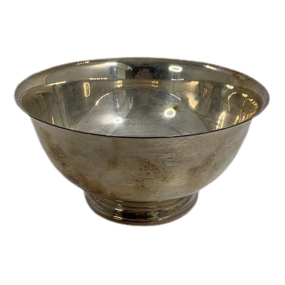 Vintage William Rogers Silver Plate Paul Revere Reproduction Footed Bowl